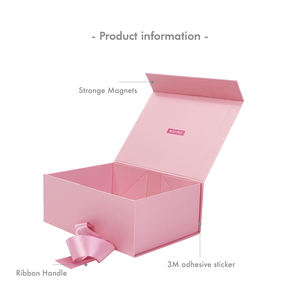 Boîte de papier pliable ivoire personnalisée présentoir gaufré crème pour le visage de luxe emballage de poudre de pied ruban interchangeable huile de vernis à ongles - Product Image 6