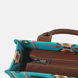 Sacs fourre-tout légers en PU, style <span class=keywords><strong>bohème</strong></span> <span class=keywords><strong>ethnique</strong></span> rétro, à fermeture éclair, prêts à l'emploi, pour la plage, les voyages et les trajets quotidiens – Vente chaude - Product Image 4