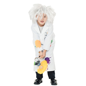 Crazy Mad Scientist TV & Movie disfraz para niños en relieve impreso poliéster traje chaqueta Halloween - Product Image 6