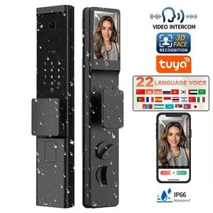 Intercomunicador Tuya en Tiempo Real con Reconocimiento Facial 3D, Puerta de Aleación de Aluminio Compatible con Hogar Inteligente, Huella Digital Automática Completa - Product Image 3