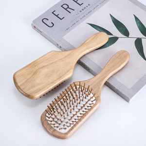 Nuevo cepillo de pelo de madera con diseño de cojín rectangular y mango largo para uso doméstico - Product Image 5