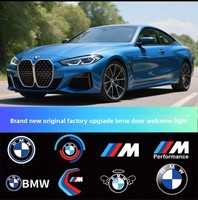 Projecteur LED de bienvenue pour portière, lumière laser de courtoisie, accessoires auto sans perçage, compatible BMW