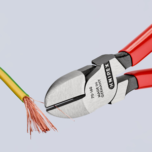 คีมตัดด้านข้าง KNIPEX 70 01 160 เคลือบด้วยเรซินสังเคราะห์สีดำ ขนาด 160 มม. ผลิตในประเทศเยอรมนี - Product Image 4