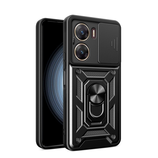 For vivo V29e 5G Global Case, Sliding Camera Cover Design TPU Shockproof Protective Case Mobile Phone Case