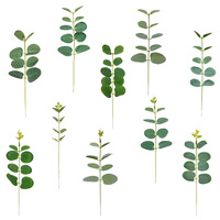 Meilleures ventes : Tiges d'eucalyptus en soie durables, feuilles artificielles pour décoration murale florale, pour Pâques, Noël, Halloween et la rentrée scolaire