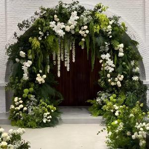 ต้นไม้ประดิษฐ์ธีมป่าไม้สีเขียวสำหรับงานแต่งงานและการตกแต่งภายนอกอาคาร ต้นไม้ประดิษฐ์รูปทรงหลังเต่าและอุปกรณ์จัดสวนน้ำ - Product Image 3