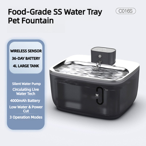 Fontanella <span class=keywords><strong>per</strong></span> Animali Domestici 4L Wireless con Circolazione Automatica dell'Acqua e Finestra Visibile <span class=keywords><strong>per</strong></span> <span class=keywords><strong>Gatti</strong></span> e Cani - Product Image 3