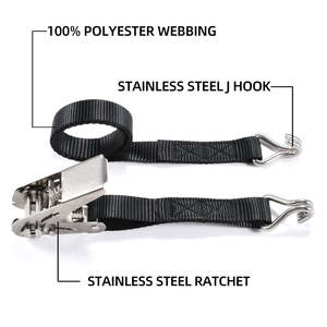 Коррозионностойкие сверхпрочные 25 мм 800 кг из нержавеющей стали полиэстер Храповик ремень стяжки ремни - Product Image 2