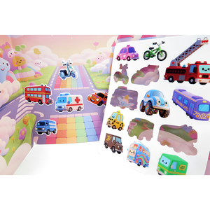 Libro de Pegatinas de Silicona Reutilizables Autoadhesivas para Manualidades, Personalizables con Animales Marinos y Gelatina para Niños - Product Image 3