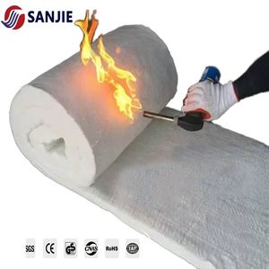 Couverture <span class=keywords><strong>en</strong></span> feutre d'aérogels écologique à haute valeur R, recouverte <span class=keywords><strong>de</strong></span> tissu <span class=keywords><strong>en</strong></span> fibre <span class=keywords><strong>de</strong></span> <span class=keywords><strong>verre</strong></span>, matériau isolant à faible conductivité thermique - Product Image 1