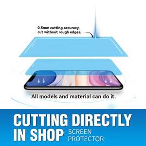 Meilleure vente Super forme-mémoire Anti-éblouissement Hydrogel Film 180x120mm Ultra-mince Anti-empreintes digitales TPU écran souple téléphone mobile - Product Image 2