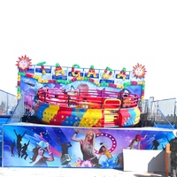 Emozionanti Giostre Disco Tagada per Interni ed Esterni, Giochi da Luna Park, Capacità 30 Persone, Potenza 30kw, in Vendita