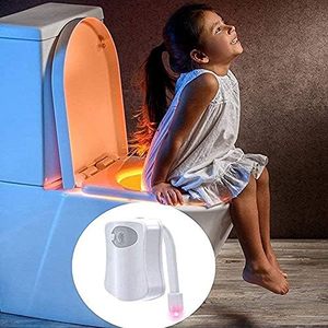 16 Color Motion <strong>Sensor</strong> Activated LED Bowl Night <strong>Light</strong> <strong>Toilet</strong> Seat <strong>Light</strong> Bathroom Accessory for Holiday Favor - Product Image 6