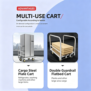 Luggage Cart Travel Ready Fold Flat Airport Use Baggage Help Folding Luggage Cart With Wheels Professional Transport System - Product Image 3