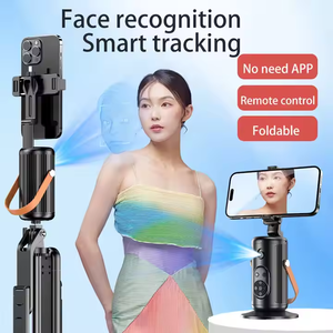 Q04 Nouveau stabilisateur de <span class=keywords><strong>selfie</strong></span> à rotation 360 degrés avec suivi du visage par IA, suivi d'objets, rotation 360 degrés pour TikTok - Product Image 2