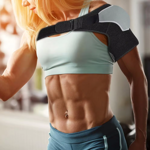 Penahan kompresi bahu Neoprene, tali pembungkus kompresi bisa disesuaikan untuk Rotator robek manset <span class=keywords><strong>AC</strong></span> sendi penghilang nyeri bahu - Product Image 6