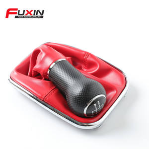 Poignée de levier de vitesses en cuir Fuxin 23 mm 5/6 vitesses pour Golf, transmission manuelle - Product Image 1