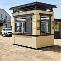Kiosque de sécurité extérieur sur mesure, poste de garde préfabriqué, casier de sentinelle isolé pour point de contrôle industriel