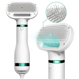 Pet Hair Dryer 2 In 1 Grooming Pet Brush Adjustable Temperature Dog Hair Dryer Pet Hair Remover Dog Brush for Dog Cat Brush