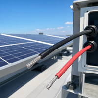 PV1-F Solarkabel 1x10mm² DC 1500V Verzinntes Kupfer Wetterfestes Photovoltaik-Kabel für Dach-Solarsysteme