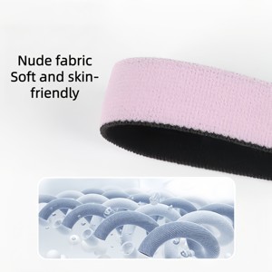 عصابة رأس مرنة مضادة للانزلاق وقابلة للتنفس مصنوعة من النايلون للرجال والنساء، مناسبة لليوغا والجيم والجري والرياضة، مع إمكانية طباعة شعار مخصص - Product Image 3