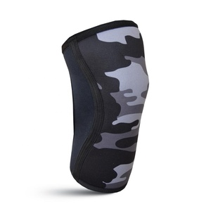 Genouillères de musculation et de powerlifting 7MM en polyester à compression, motif camouflage, élastiques pour hommes, utilisables en toutes saisons - Product Image 3
