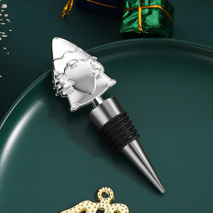 Santa Claus <b>Wine</b> Stopper Zinc Alloy Gold And Silver Christmas Bottle Sealer For <b>Wine</b> Preservation - Product Image 4
