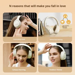 ANC Hoạt Động Tiếng Ồn Hủy Bỏ TWS Over-Ear Cho <span class=keywords><strong>Bluetooth</strong></span> Tai Nghe Đơn Giản Có Thể Gập Lại Thiết Kế Không Dây Cho Điện Thoại Di Động Chơi Game Ultra-Dài - Product Image 4