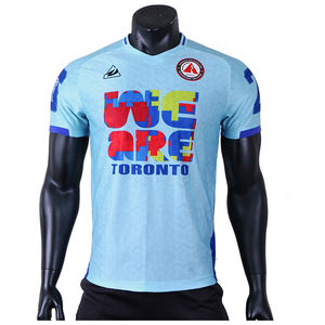 Nouvelle personnalisation d'uniforme de football en tissu jacquard de haute qualité-<span class=keywords><strong>Maillot</strong></span> de football personnalisé à col en V ample pour adolescents - Product Image 5