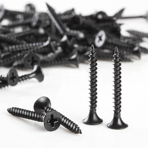 6x3/4'' 6x1'' 6x1-1/4'' 6x2'' <strong>Black</strong> Phosphate Fine Coarse Thread <strong>Self</strong> <strong>Tapping</strong> Drywall <strong>Screw</strong> Drywall <strong>Screws</strong> Price - Product Image 6