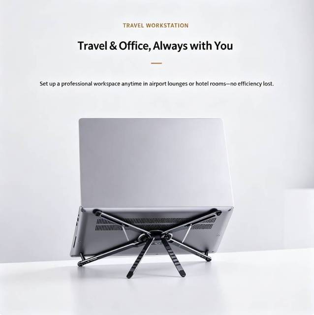 Bulk Buy 8 Speed Adjustable Ergonomic Laptop Riser Multi Angle Scratch Resistant Magnetic Desk Stand for iPad Tablet Stand