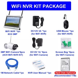 Hệ Thống <span class=keywords><strong>Camera</strong></span> <span class=keywords><strong>IP</strong></span> WIFI <span class=keywords><strong>8ch</strong></span> Bộ Giám Sát Màn Hình LCD 12 "<span class=keywords><strong>NVR</strong></span> Bộ Giám Sát Video <span class=keywords><strong>Camera</strong></span> CCTV Không Dây Theo Dõi Tự Động Của Người AI - Product Image 4