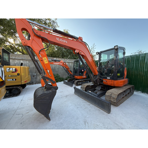 Mini-excavatrice sur chenilles hydraulique Kubota KX163-5 de 6 tonnes d'occasion en bon état pour l'aménagement paysager et les petites constructions - Product Image 5