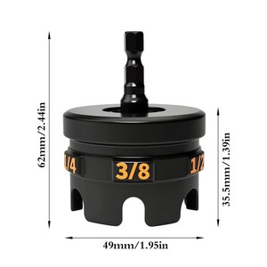 Nut <b>Extractor</b> Ceiling Long <b>Bolt</b> Electric Quick Disassembly Wrench Alloy OEM Industrial Grade 1/4 Black Oxide Hex Input Drive - Product Image 5