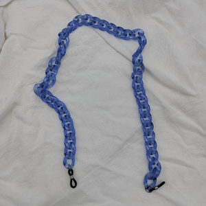 Chaîne de <span class=keywords><strong>lunettes</strong></span> pour femmes Big Flat Brillant Acrylique Strap Masker Lanyard Eyeglasses Cord - Product Image 6