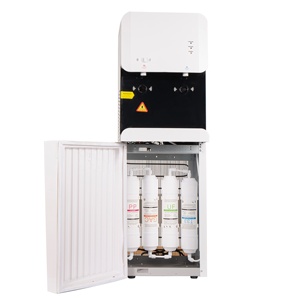 Distributeur d'eau chaude et froide de style coréen, robinets à capteur de froid intelligent, distributeur d'eau debout sans contact avec système à 4 filtres - Product Image 1