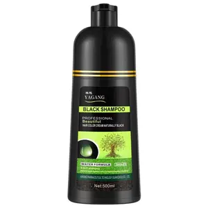 Yaguan Kruidencrème Haarverf Shampoo Private Label Zwarte Semi-Permanente Haarkleur 1 Recensie Van De Koper