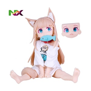 ฟิกเกอร์คินาโกะ สาวแมวนั่งกินปลา โมเดลสวยงาม ของสะสมอนิเมะ ขายส่ง ของตกแต่งโต๊ะทำงาน ขนาดใหญ่ - Product Image 6