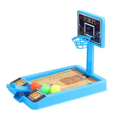 Parent child interactive sports toy desktop basketball machine finger catapult mini basketball table game