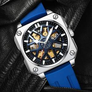 BIDEN 0323 Top marque hommes luxe montre automatique hommes remontage automatique mécanique homme montres mode carré <span class=keywords><strong>Joe</strong></span> Reloj Biden - Product Image 3