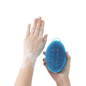 Soft Silicone Body Scrubber Exfoliating Baby Shower Gentle SPA Massage <b>Brush</b> Cleanser for Body Wash <b>Brush</b> Back <b>Scrub</b> Bath Tools - Product Image 6