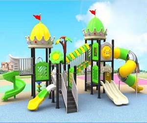 Chine Offre Spéciale château d'attractions toboggan équipement de terrain de jeu extérieur ensembles de jeu de parc de divertissement pour enfants - Product Image 3