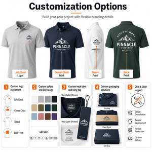 Camiseta Polo Personalizada Bordada de Algodón Puro para Hombre, Uniforme Deportivo, Camiseta de Golf Unisex, Talla Grande, Ropa de Trabajo - Product Image 2