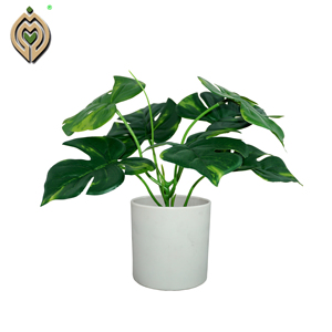 Fleur décorative artificielle, 1 pièce, feuille verte, pour décoration de jardin, maison, art mural, vente en gros, plantes en bois, feuille de tortue - Product Image 6