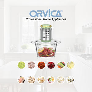 Tazón de Vidrio de 2L, Picadora de Carne Eléctrica Multifunción, Picadora de Cocina, Trituradora de Carne - Product Image 2