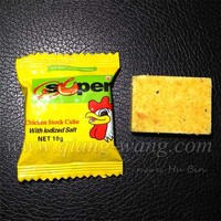 HALAL 10g Cube de bouillon aromatisé au poulet, style bonbon, en mélange séché, OEM Super