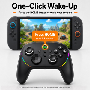 คอนโทรลเลอร์เกมไร้สาย S13 Dual Hall พร้อมปุ่มด้านหลังสำหรับ Switch และ PC รองรับการปลุกด้วยปุ่มเดียวพร้อมระบบสั่นคู่ - Product Image 5