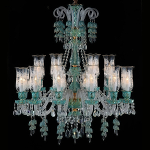 Lustre en cristal double JYLIGHTING, lampe de hall pour villa <span class=keywords><strong>et</strong></span> hôtel, grand lustre de style européen pour salon - Product Image 1