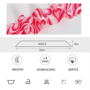 Vente en gros de foulards tendance pour femmes avec foulards pour sac à cheveux imprimé de style pour femmes - Product Image 5