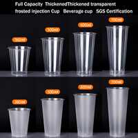 Gobelet jetable en PP à paroi simple, givré, moulé par injection, 20oz-600ml, diamètre 90mm, avec couvercle, personnalisation en petites séries disponible